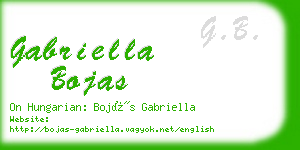 gabriella bojas business card